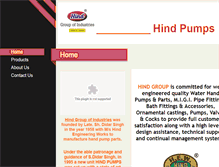 Tablet Screenshot of hindpump.com